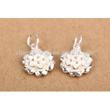sef099 DIY jewelry findings, trend 925 sterling sliver lotus flower charm bracelets pendant for necklace